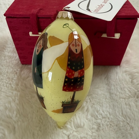Other - Inside Art…Hand-Painted Holiday Ornament with Figures